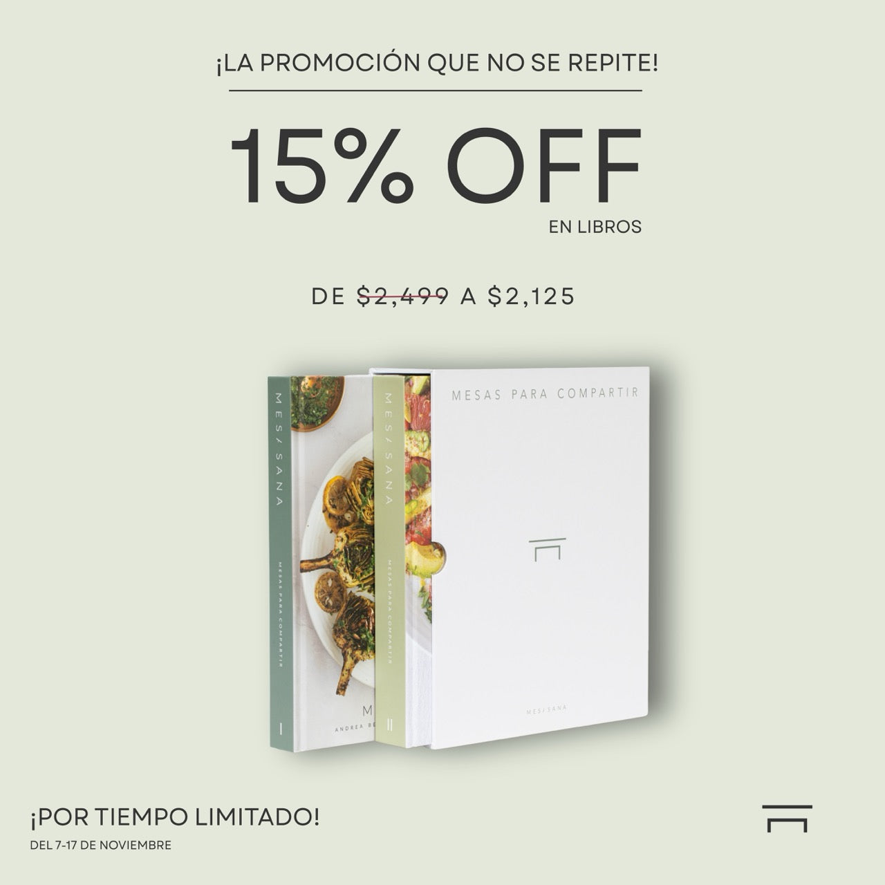 Kit Libros 1 y 2 Mesas para Compartir (con funda rígida)