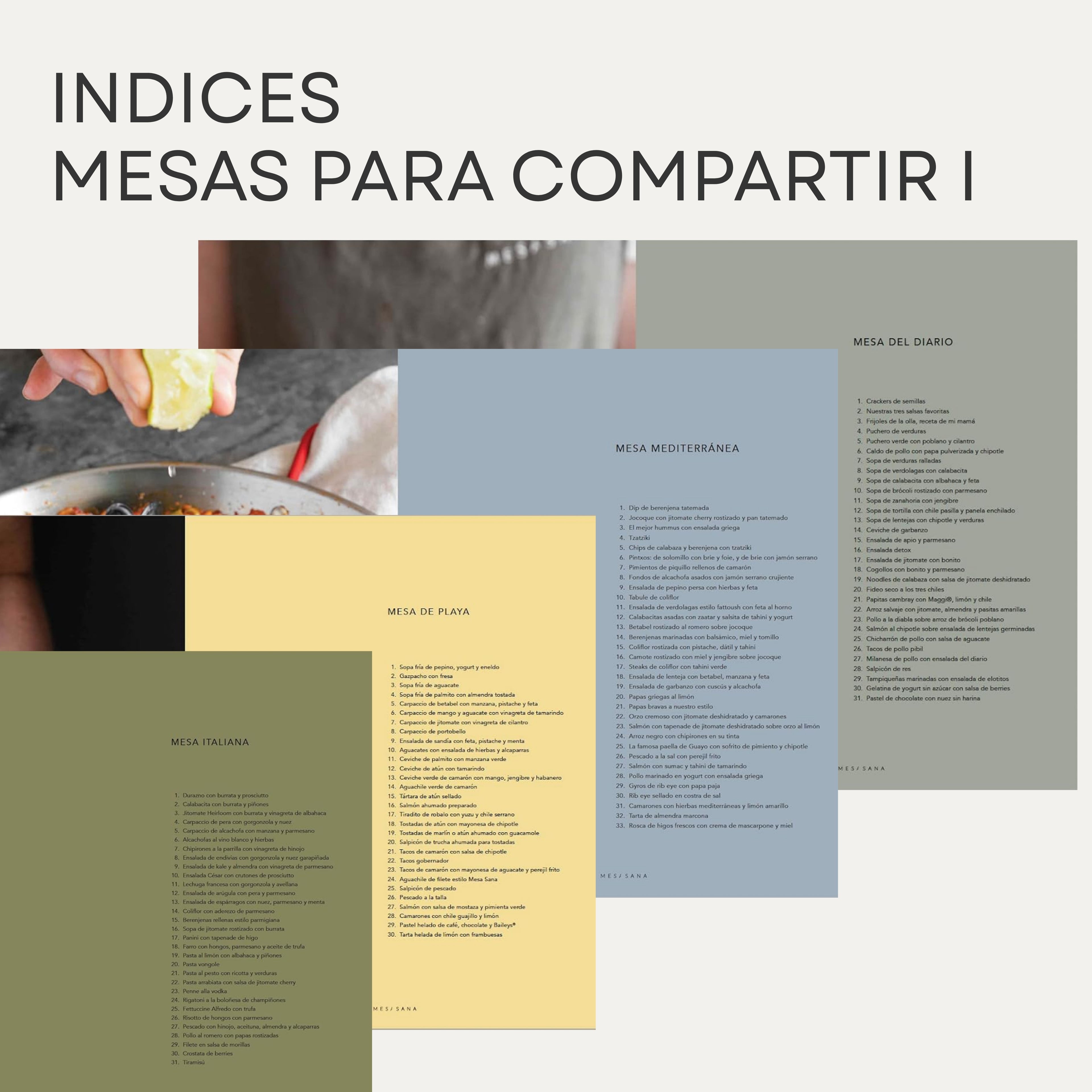 Kit Libros 1 y 2 Mesas para Compartir (con funda rígida)